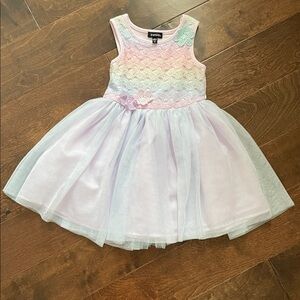 Zunie Kids Pink and Lavender Lace Dress